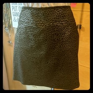 Cheetah print mini skirt